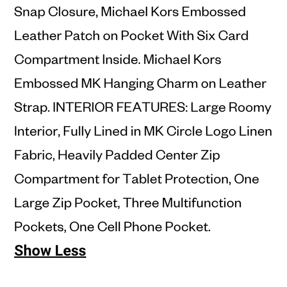 NWOT Michael Kors Jet Setter nylon tote w leather - Picture 15 of 15